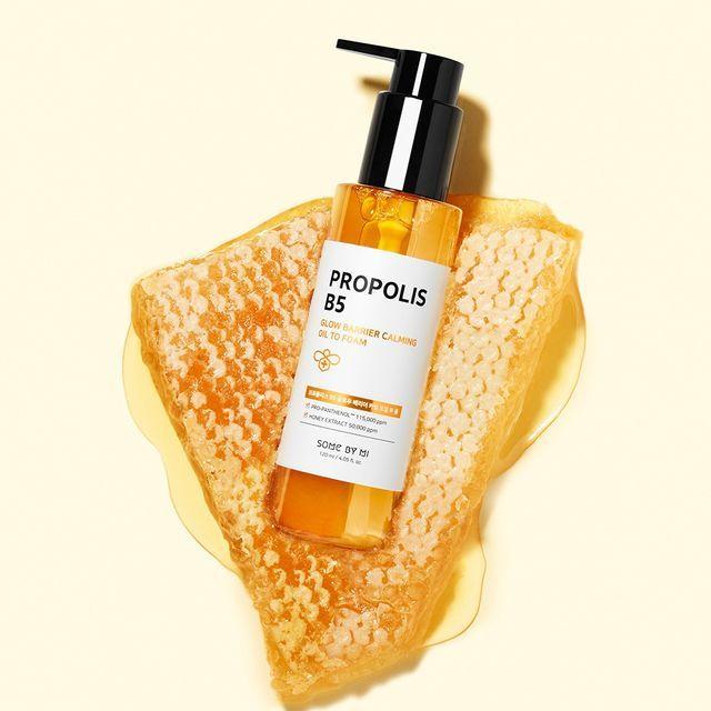 Propolis B5 Glow Barrier Calming Oil To Foam 120ml - PIBU Skincare
