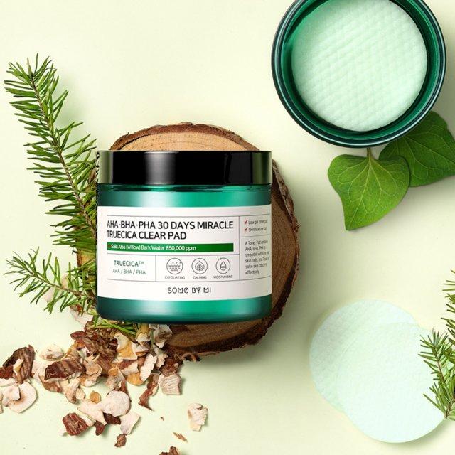 AHA BHA PHA 30 Days Miracle Truecica Clear Pad 70ea - PIBU Skincare