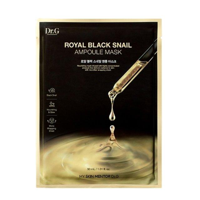 Royal Black Snail Ampoule Mask 1ea 30ml - PIBU Skincare