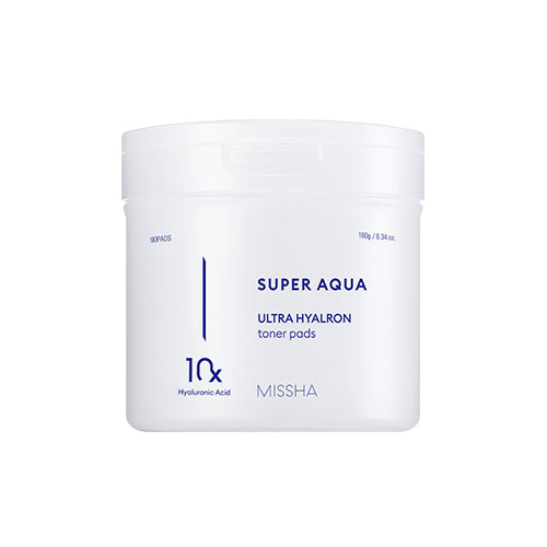 Super Aqua Ultra Hyalron Toner Pads 180g/ 90pcs - PIBU Skincare