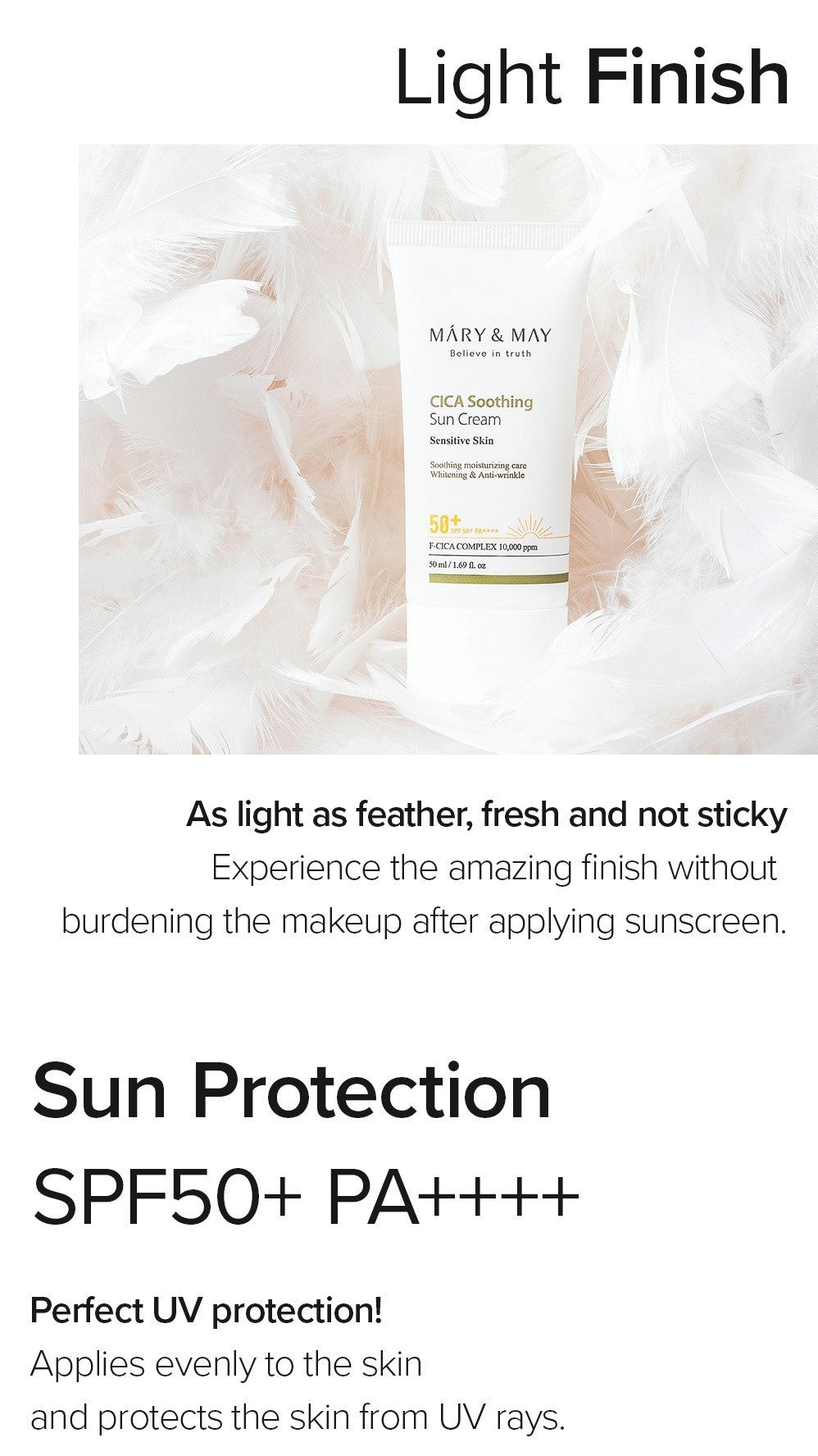 CICA Soothing Sun Cream SPF50+ PA++++ - 50ml
