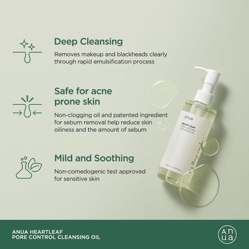HEARTLEAF PORE CONTROL CLEANSING OIL 200ml - PIBU Skincare