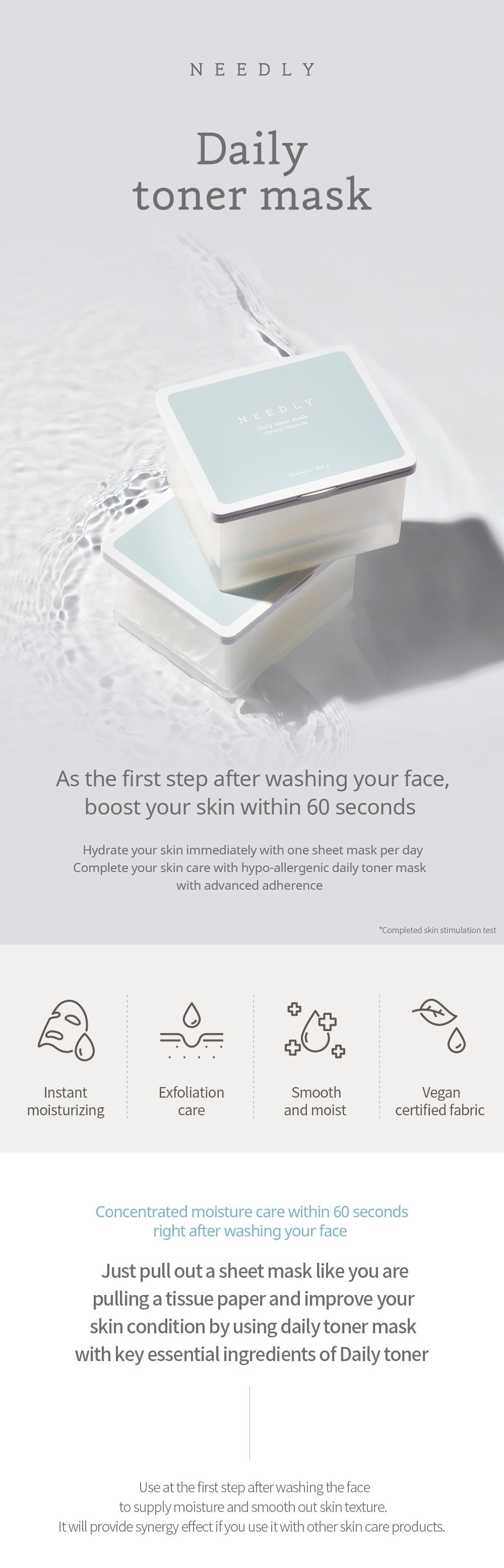 Daily Toner Mask Pack 30 Sheets