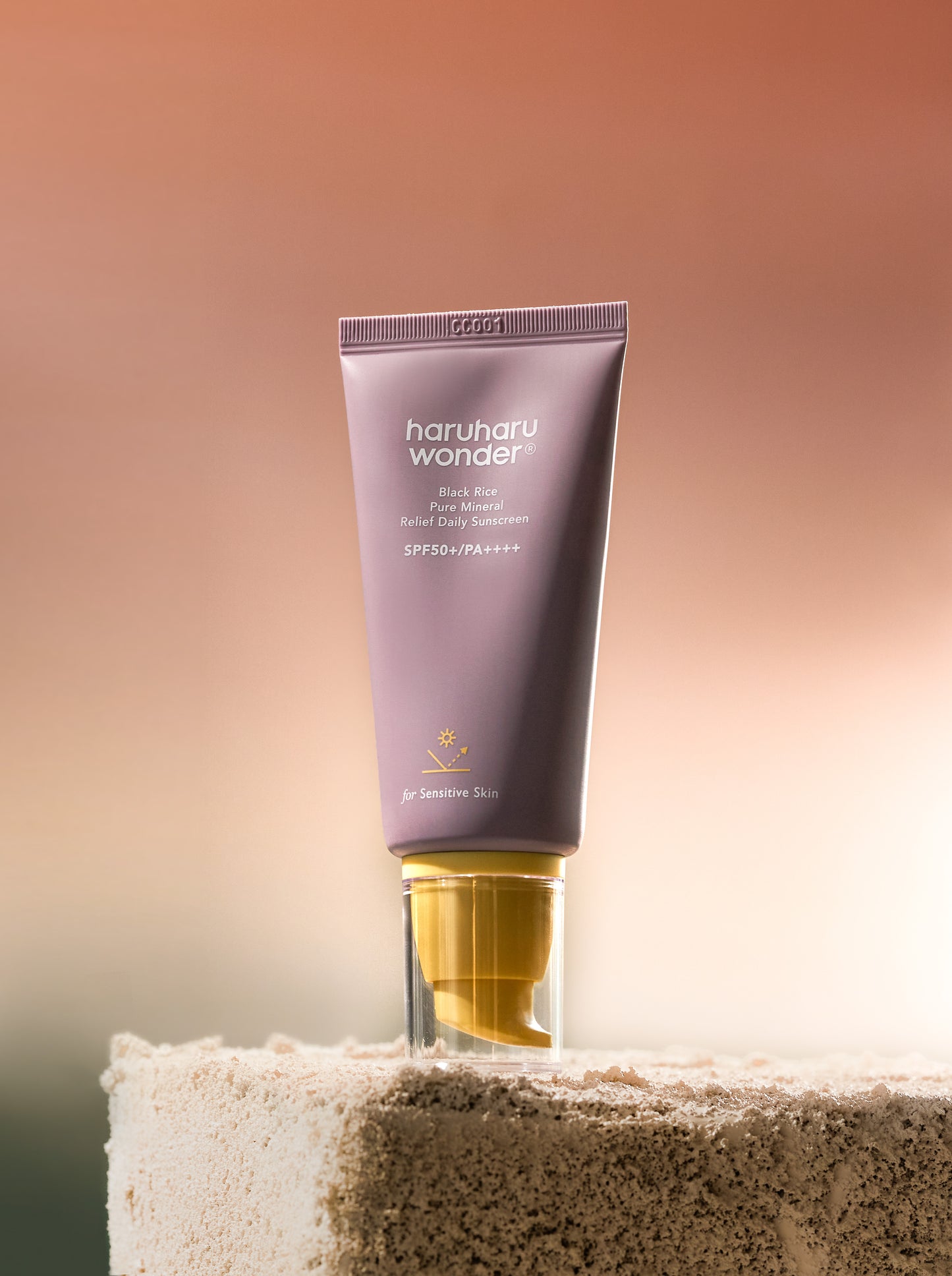 Black Rice Pure Mineral Relief Daily Sunscreen Unscented SPF50+ 50ml - PIBU Skincare