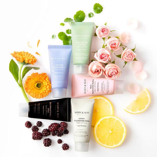 Vegan Wash Off Mask Mini Gift Set (30g x5)