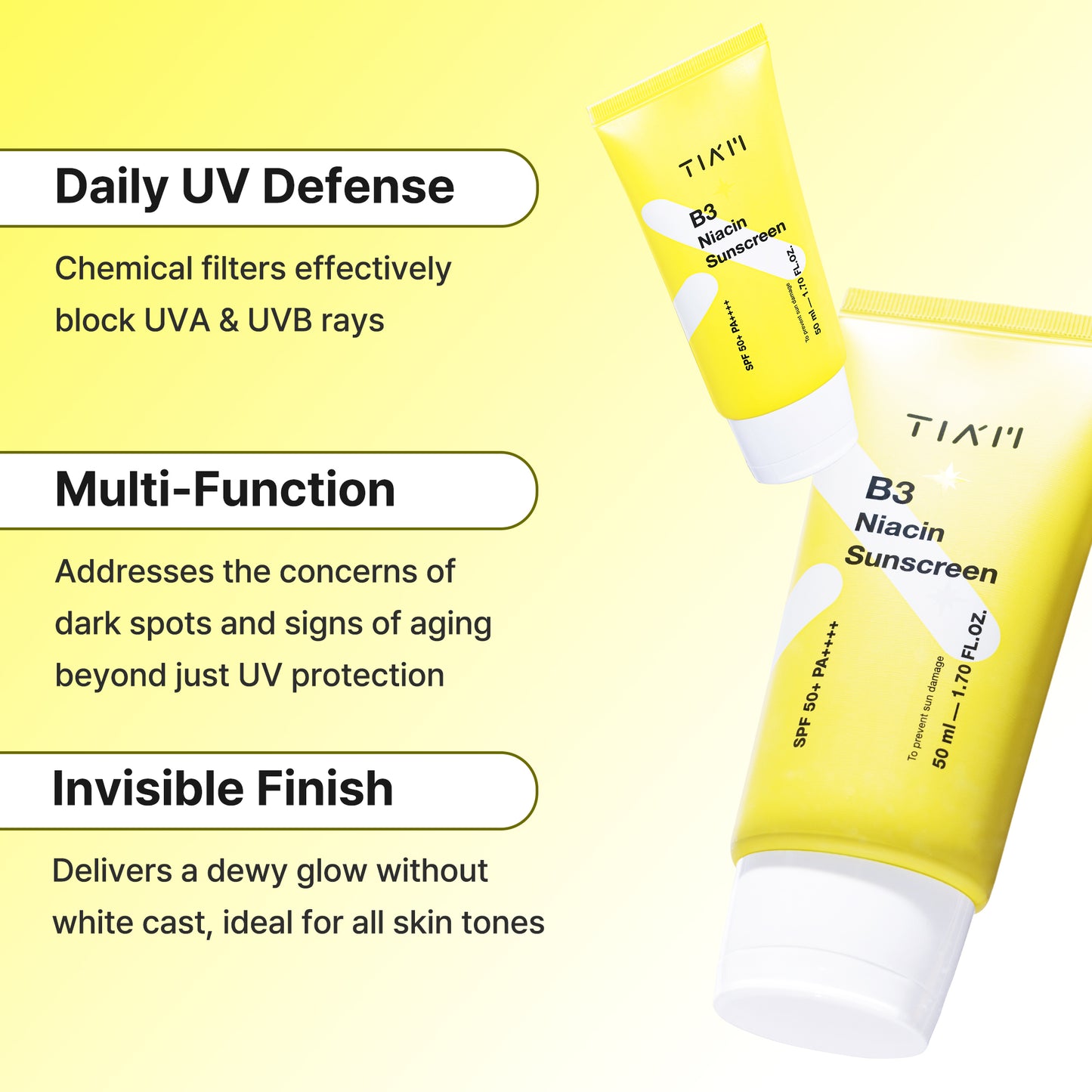 B3 Niacin Sunscreen 50ml
