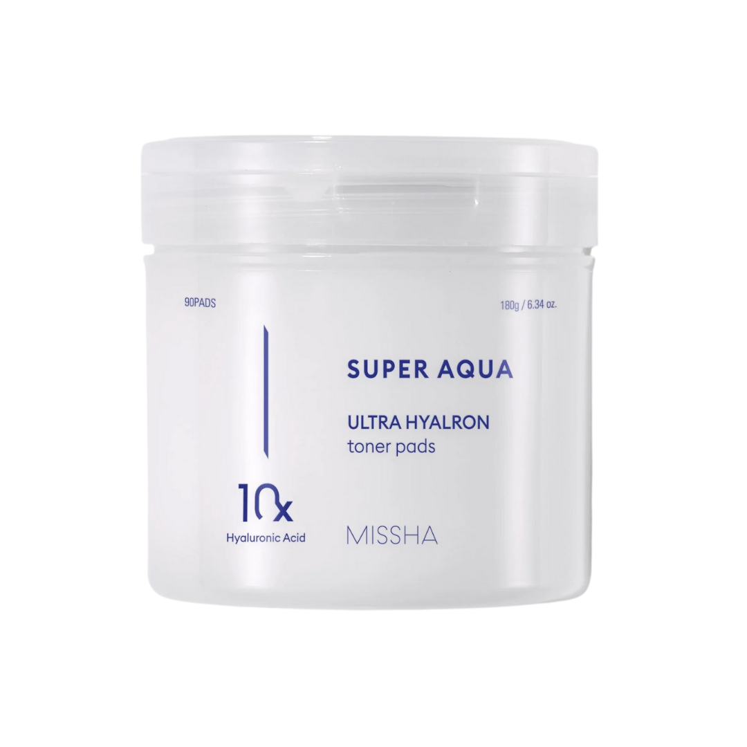 Super Aqua Ultra Hyalron Toner Pads 180g/ 90pcs - PIBU Skincare