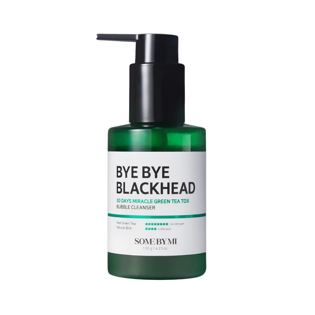 BYE BYE BLACKHEAD 30 DAYS MIRACLE GREEN TEA TOX BUBBLE CLEANSER 120g - PIBU Skincare