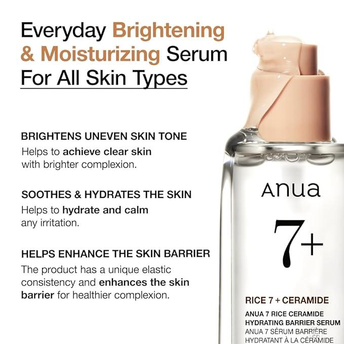 7 RICE CERAMIDE HYDRATING BARRIER SERUM 50ml - PIBU Skincare