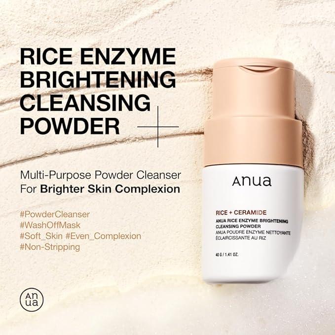 RICE ENZYME BRIGHTENING CLEANSING POWDER 40g - PIBU Skincare