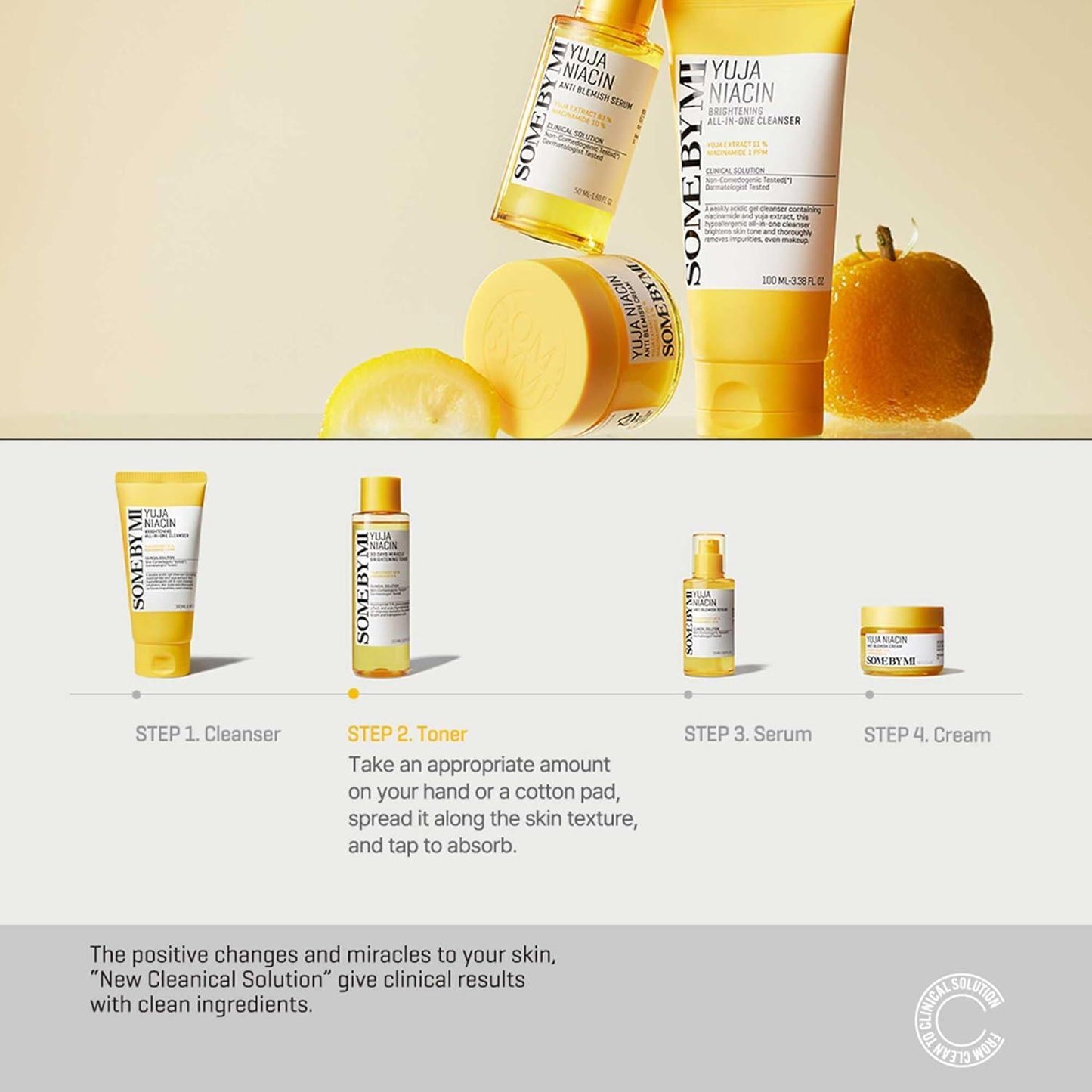 YUJA NIACIN 30 DAYS MIRACLE BRIGHTENING TONER 150ml - PIBU Skincare