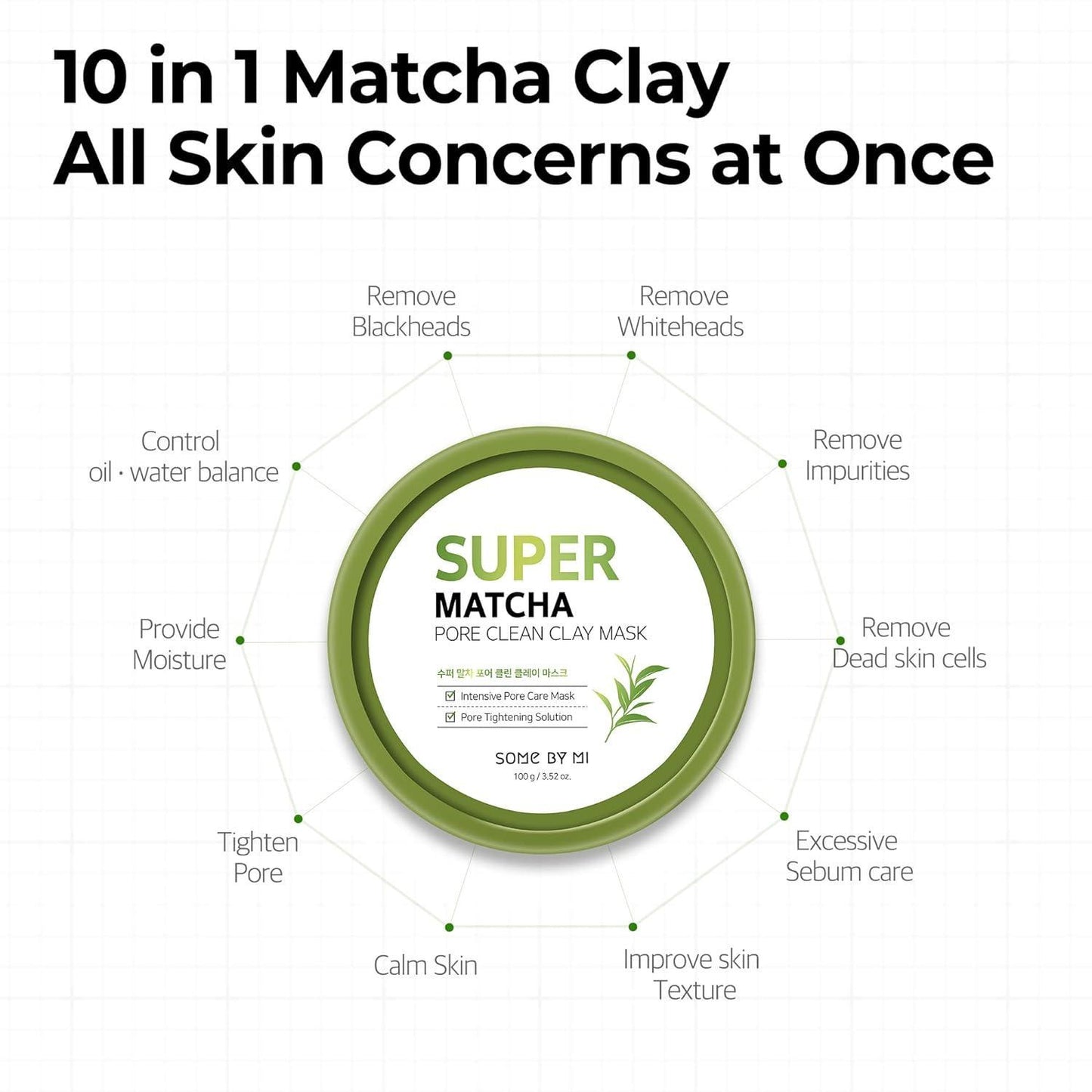 SUPER MATCHA PORE CLEAN CLAY MASK 100g - PIBU Skincare