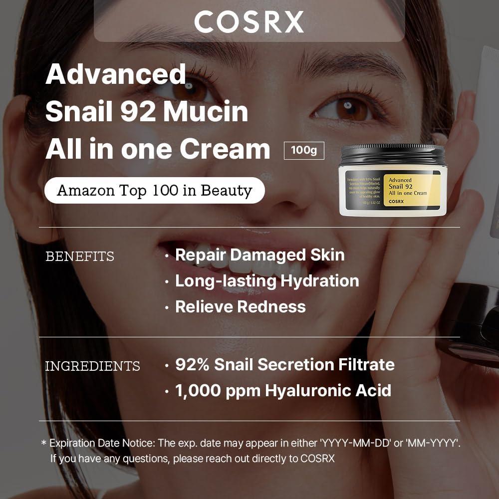 Advanced Snail 92 All in one Cream 100ml - PIBU Skincare