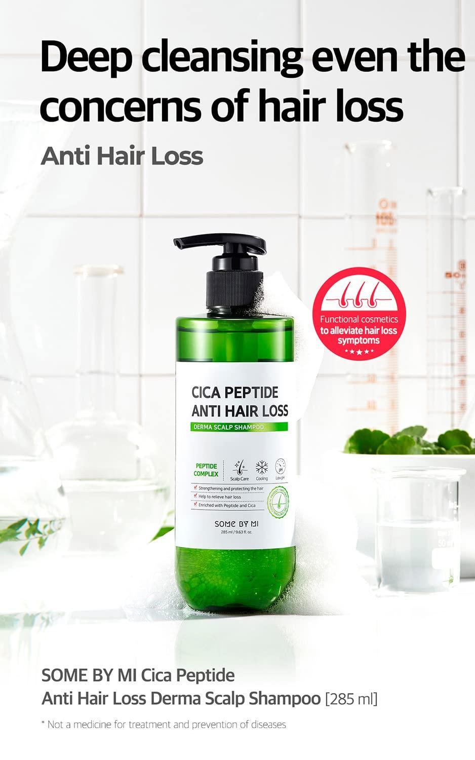 Cica Peptide Anti Hair Loss Derma Scalp Shampoo 285ml - PIBU Skincare