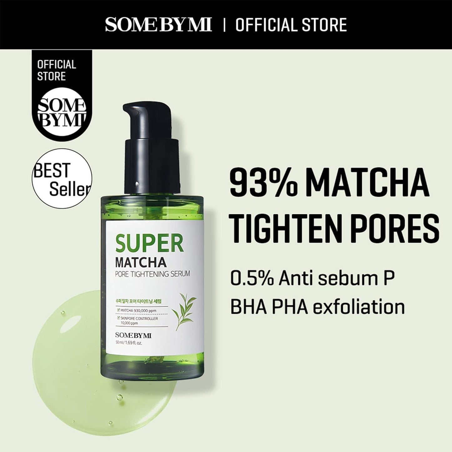 Super Matcha Pore Tightening Serum 50ml - PIBU Skincare