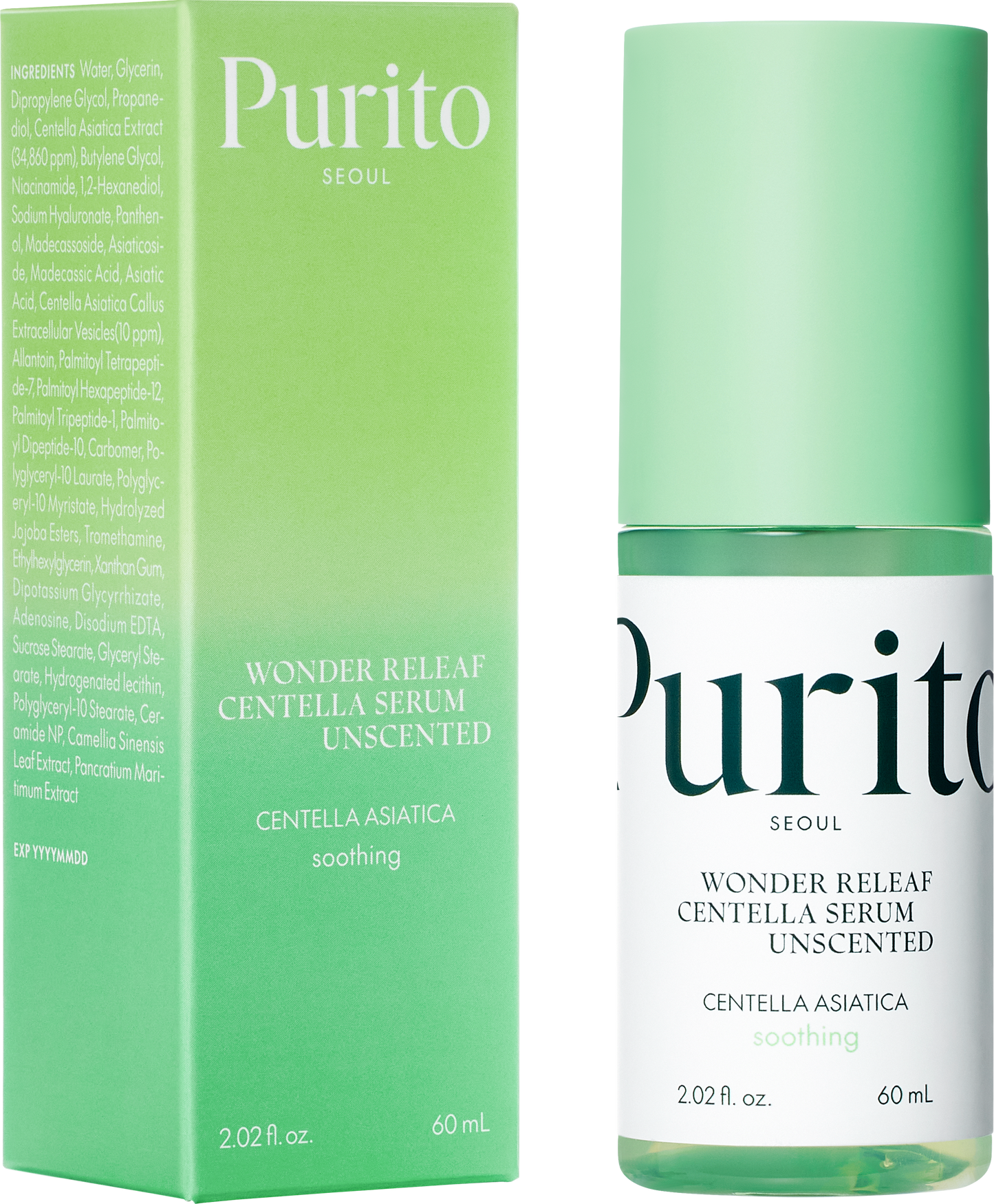 Wonder Releaf Centella Serum Unscented 60ml - PIBU Skincare