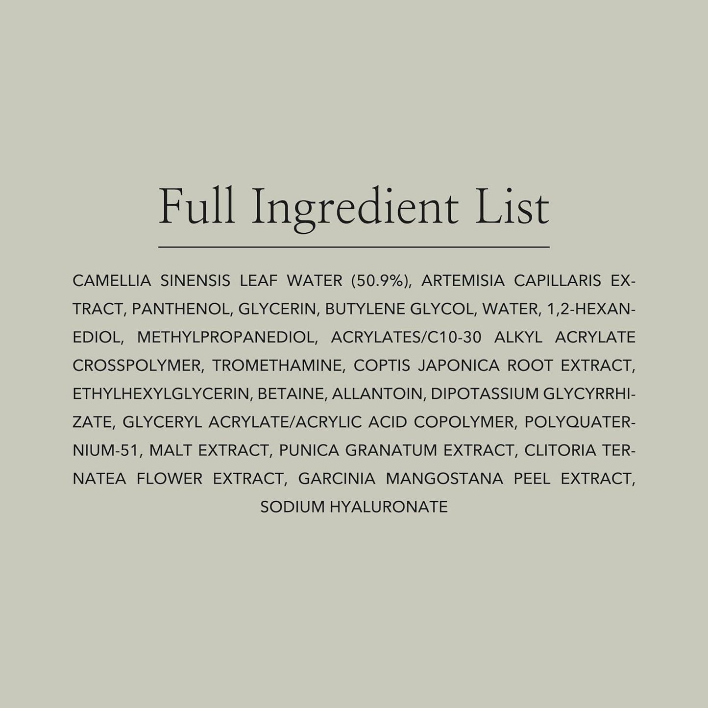 Calming Serum : Green tea + Panthenol 30ml - PIBU Skincare