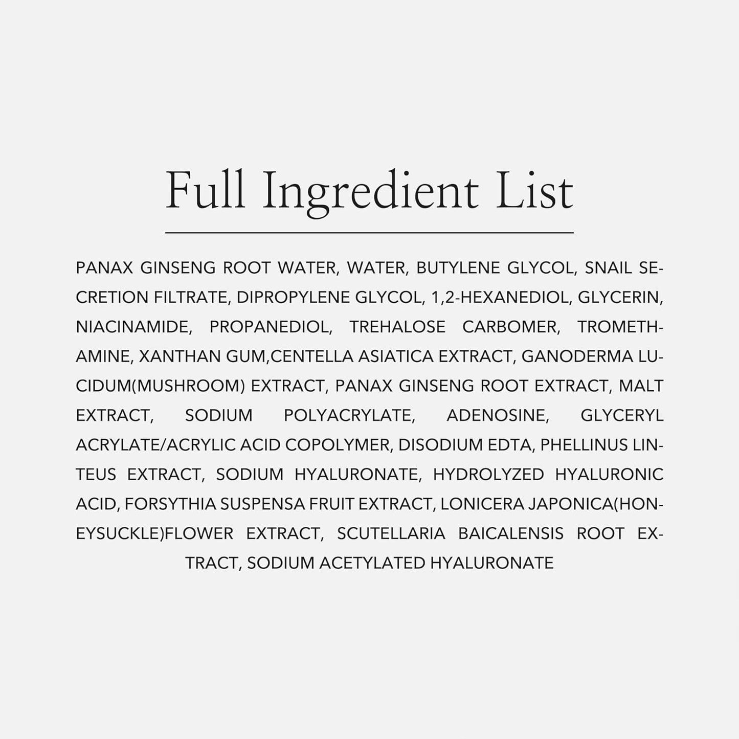 Revive Serum : Ginseng + Snail Mucin 30ml - PIBU Skincare