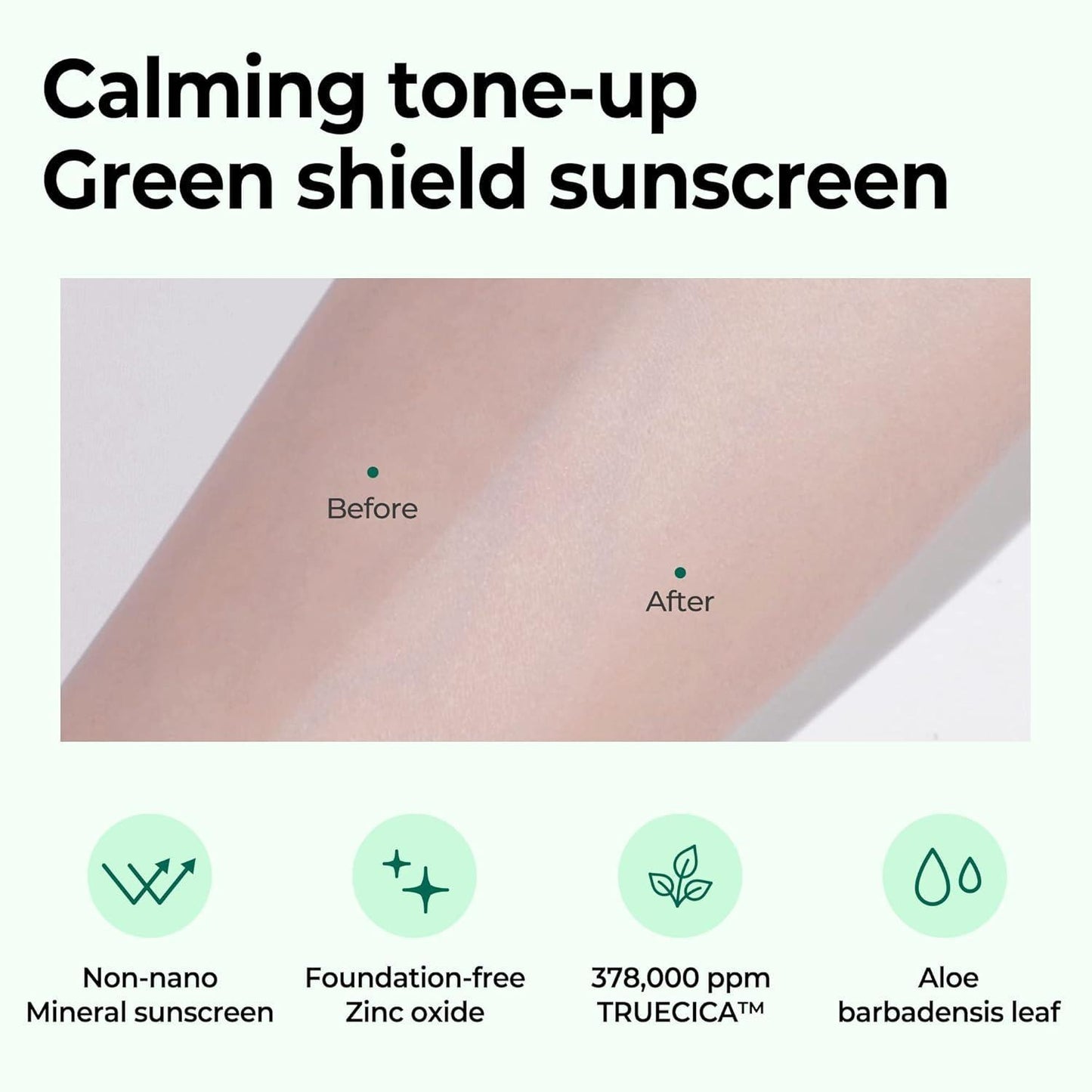 Truecica Mineral Calming Tone-Up Suncream 50ml - PIBU Skincare