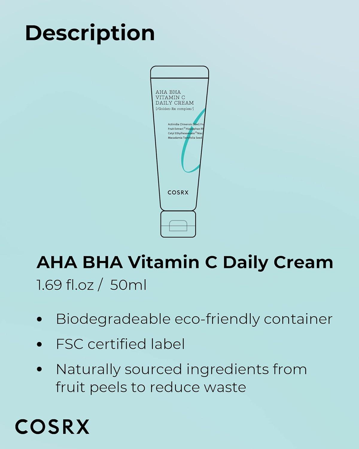 Refresh AHA BHA Vitamin C Daily Cream 50ml - PIBU Skincare