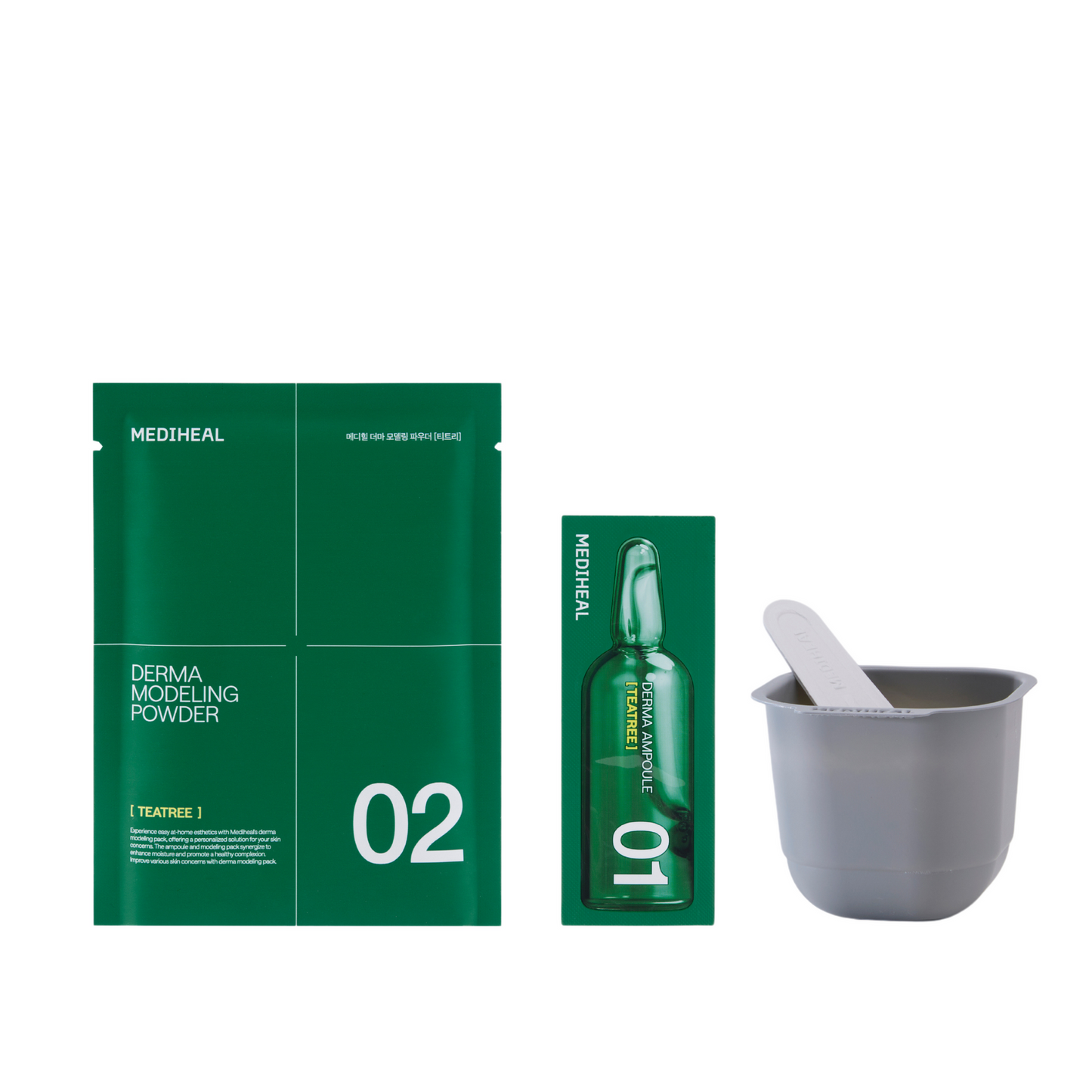 Derma Modeling Pack Teatree Calming (Ampoule 2ml+ Powder 28g)