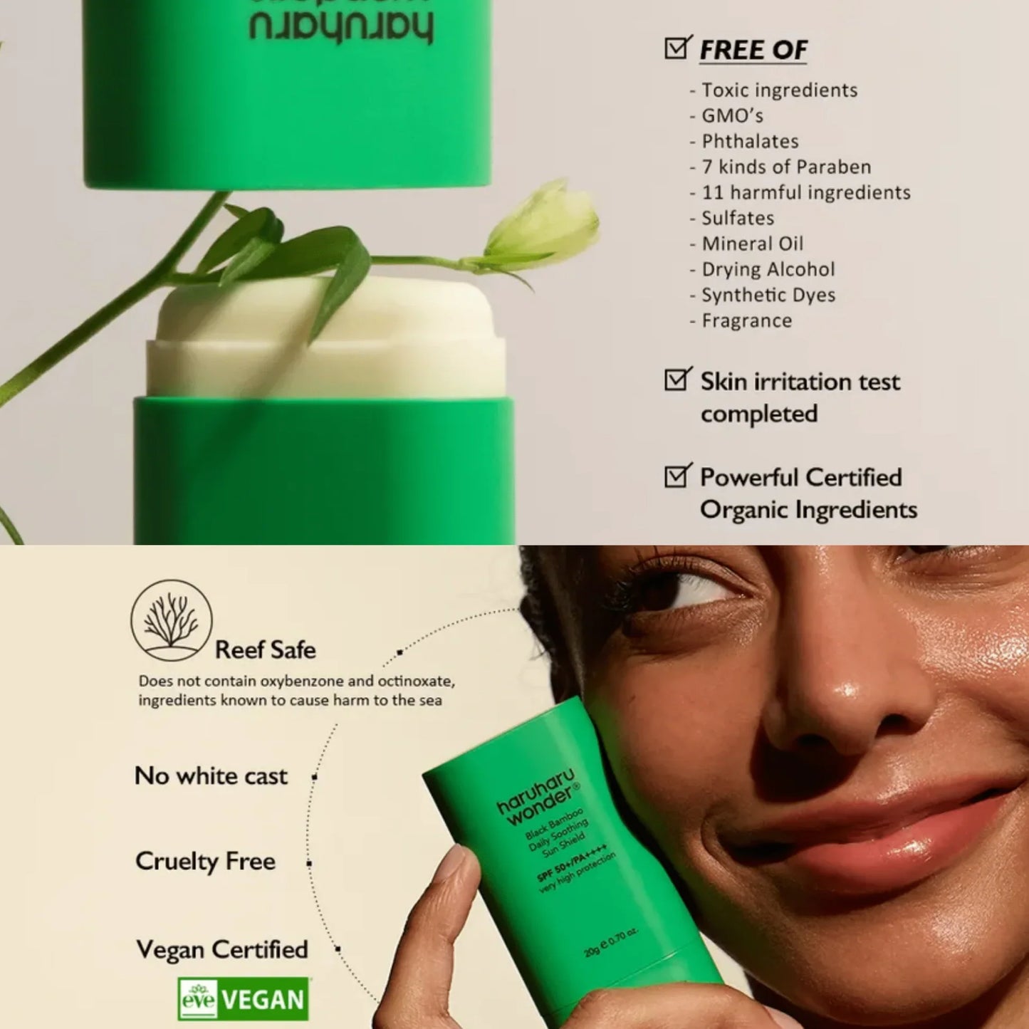 Black Bamboo Daily Soothing Sun Shield SPF50+ PA++++ 20g