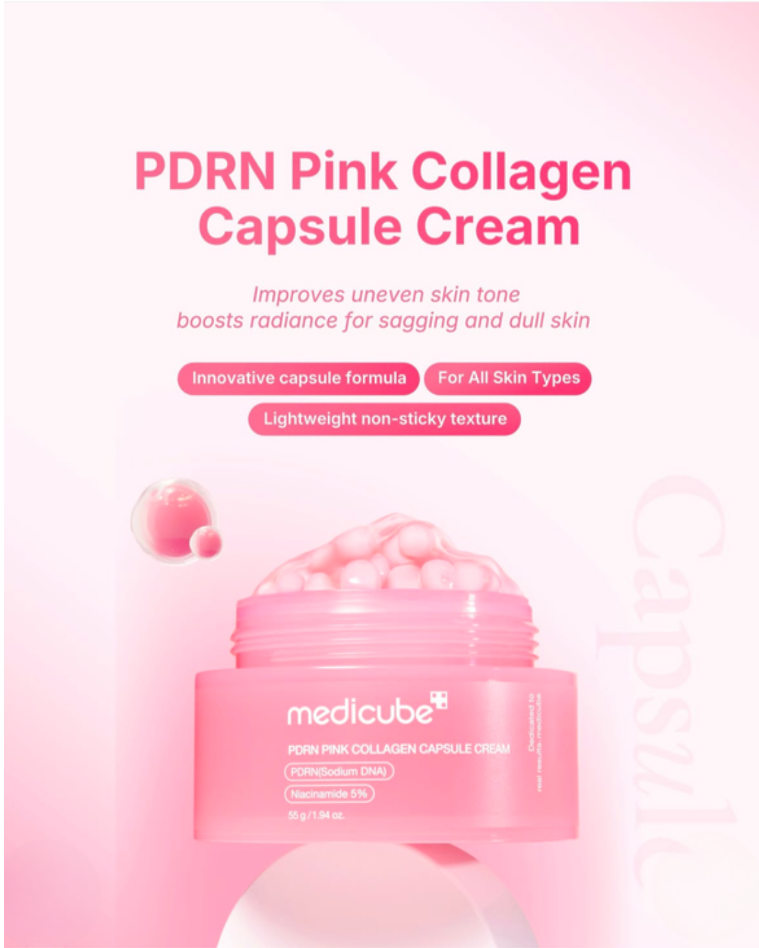 PDRN Pink Collagen Capsule Cream 55g