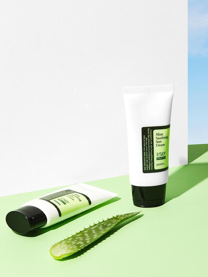 Aloe Soothing Sun Cream SPF50+ PA+++ 50ml - PIBU Skincare