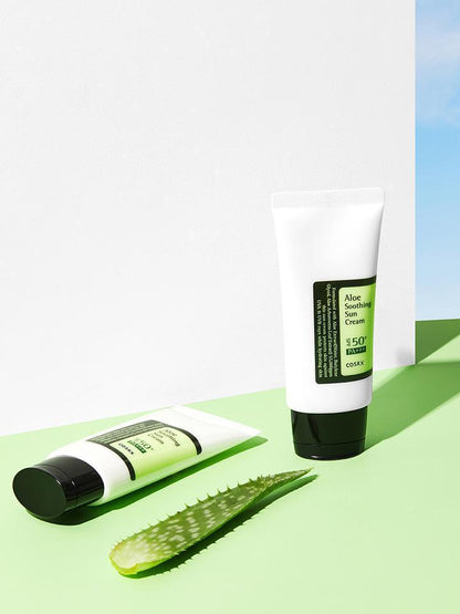 Aloe Soothing Sun Cream SPF50+ PA+++ 50ml - PIBU Skincare