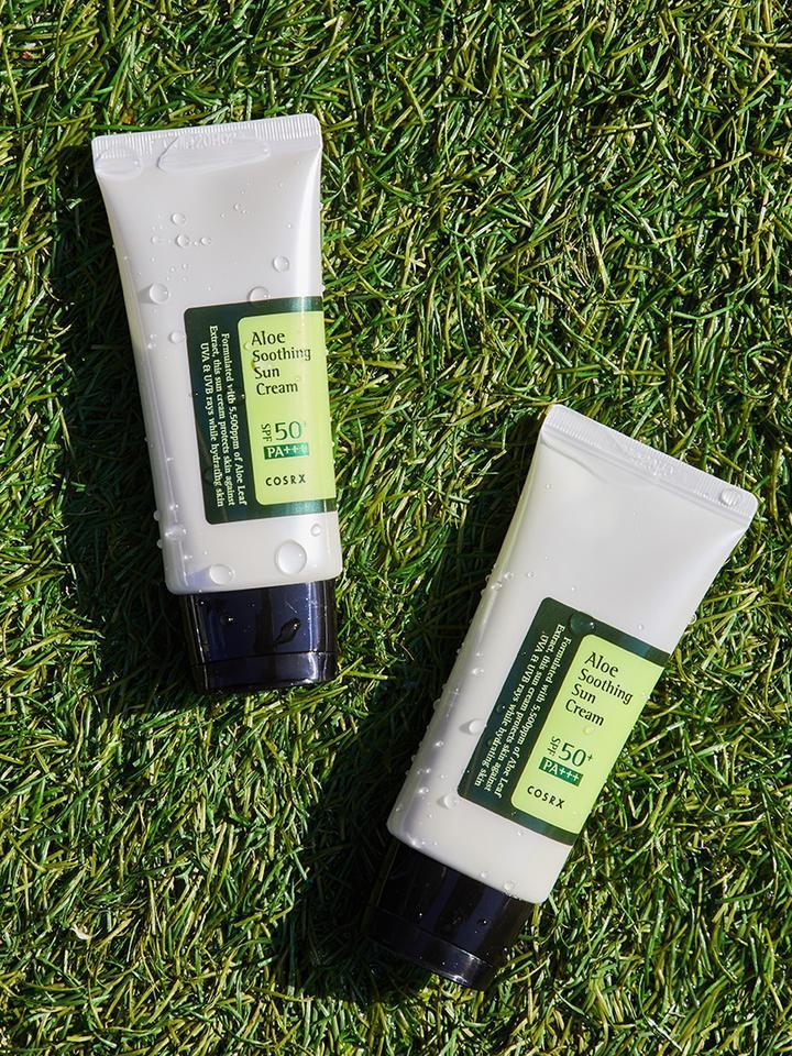 Aloe Soothing Sun Cream SPF50+ PA+++ 50ml - PIBU Skincare