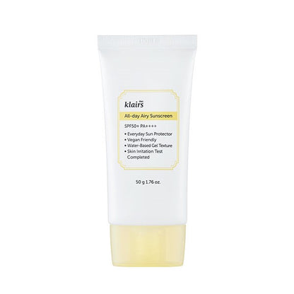 All-day Airy Sunscreen 50ml - PIBU Skincare