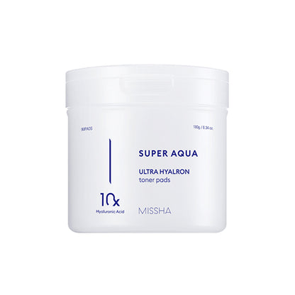 Super Aqua Ultra Hyalron Toner Pads 180g/ 90pcs - PIBU Skincare