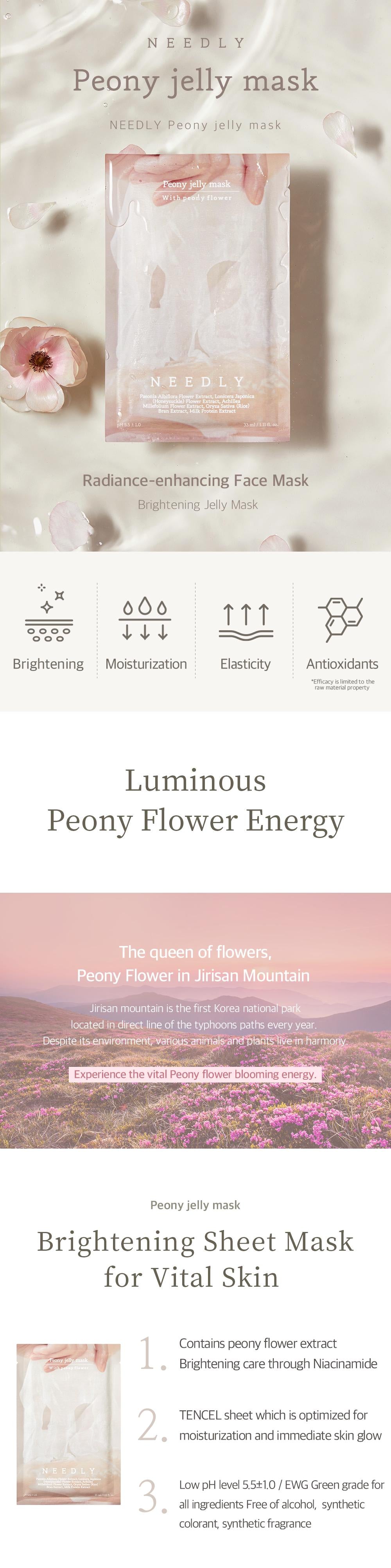 Peony Jelly Mask 10 sheets