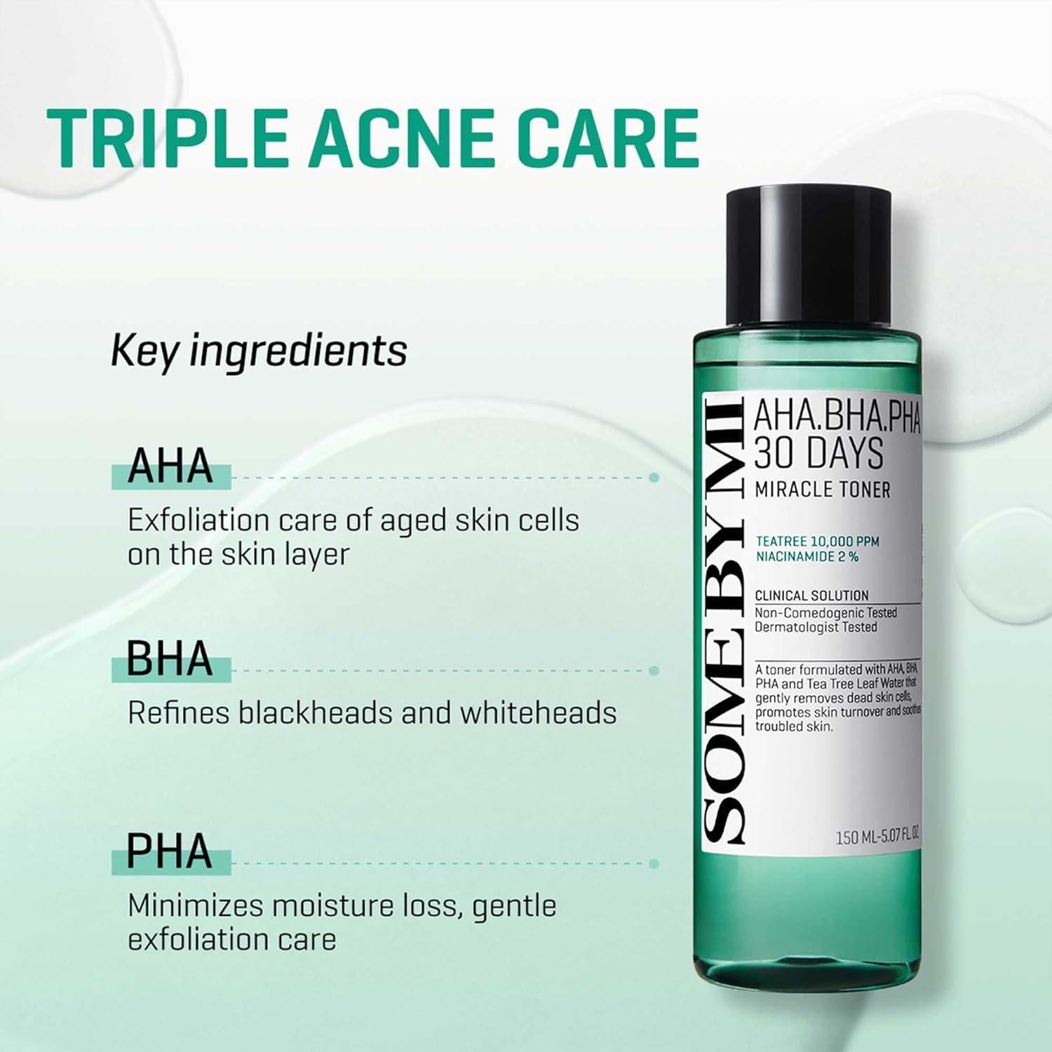 AHA-BHA-PHA 30DAYS MIRACLE TONER 150ml - PIBU Skincare