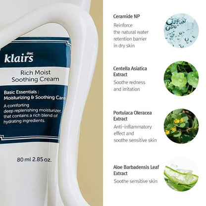 Rich Moist Soothing Cream 80ml - PIBU Skincare