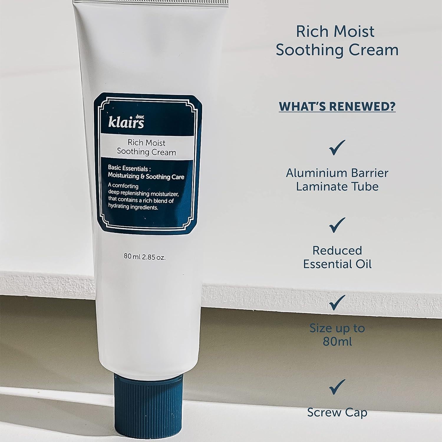 Rich Moist Soothing Cream 80ml - PIBU Skincare