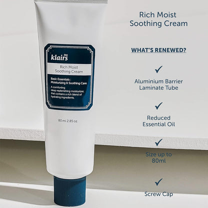 Rich Moist Soothing Cream 80ml - PIBU Skincare
