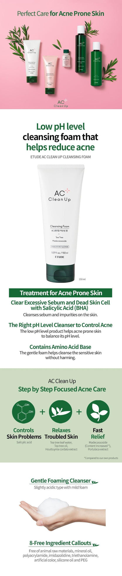 AC Clean Up Cleansing Foam 150ml