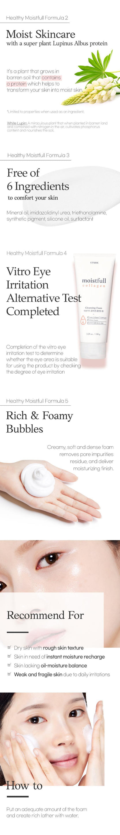Moistfull Kollagen-Reinigungsschaum 150 ml