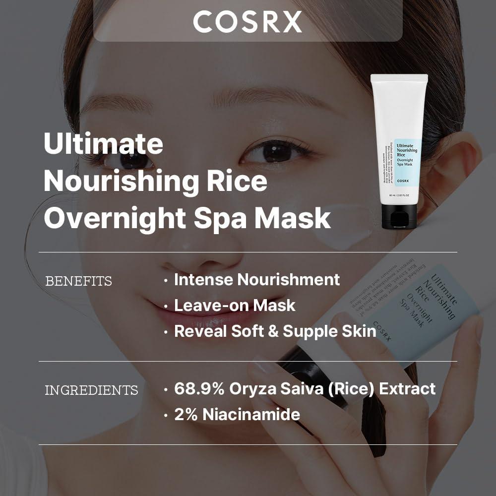 Ultimate Nourishing Rice Overnight Spa Mask 60ml - PIBU Skincare