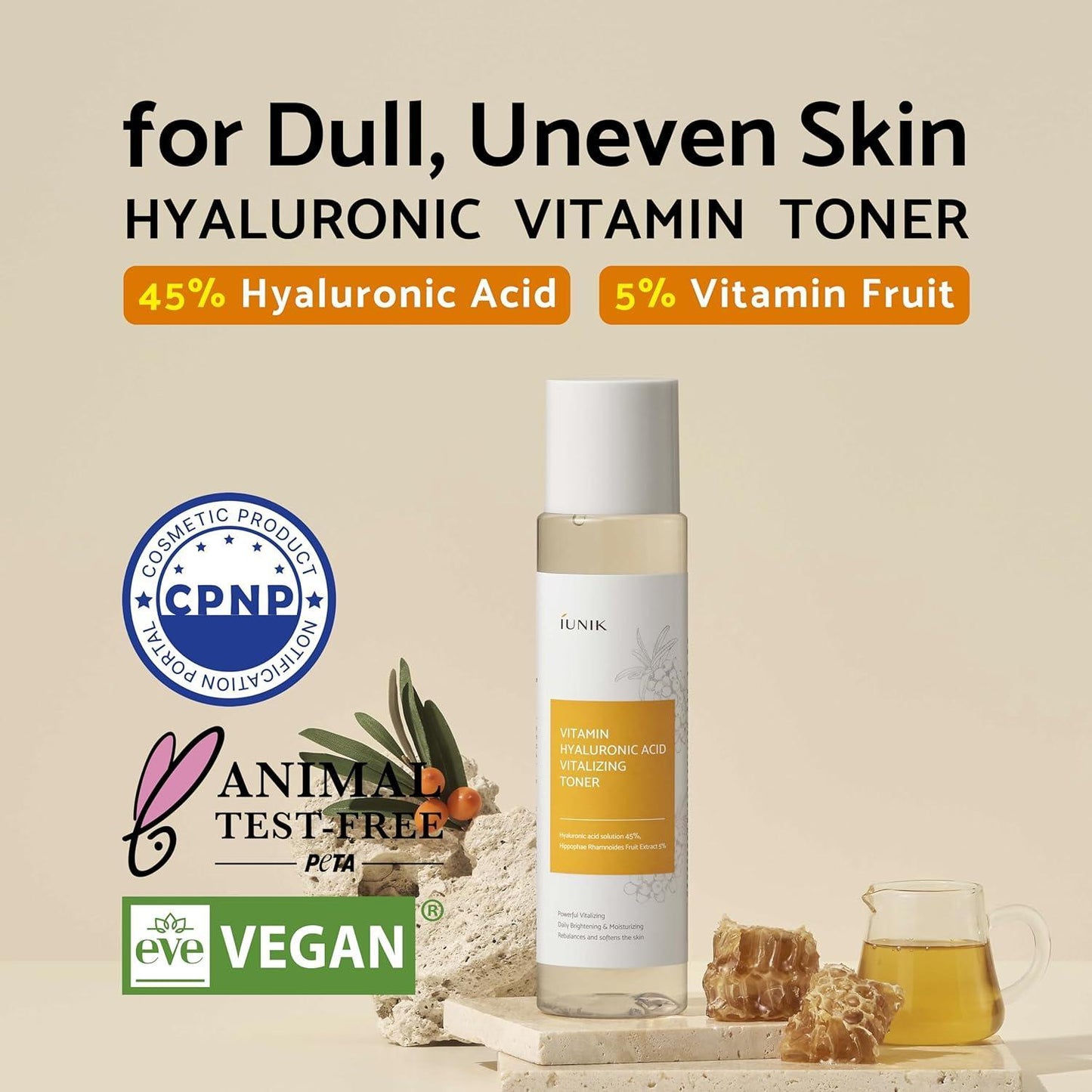 Vitamin Hyaluronic Acid Vitalizing Toner 200ml - PIBU Skincare