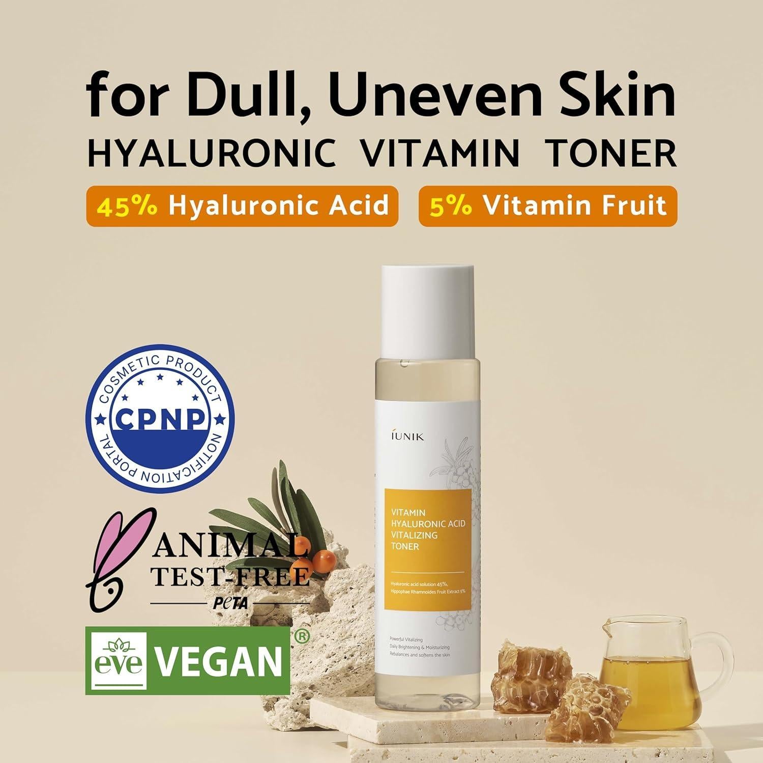 Vitamin Hyaluronic Acid Vitalizing Toner 200ml - PIBU Skincare