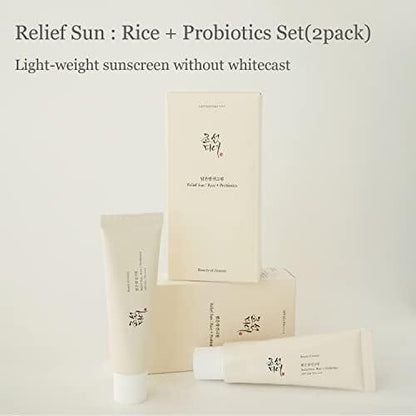 Relief Sun : Rice + Probiotics 50ml - PIBU Skincare