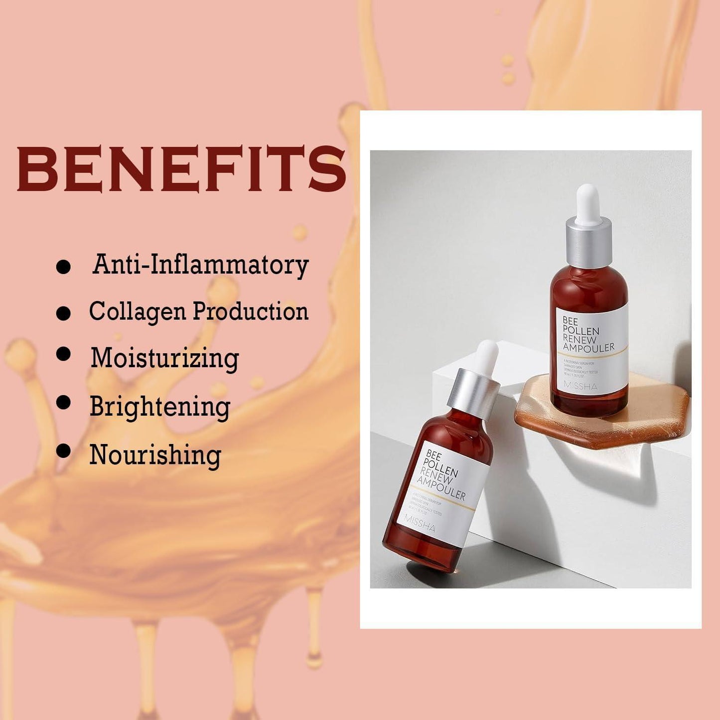 Bee Pollen Renew Ampouler 40ml - PIBU Skincare