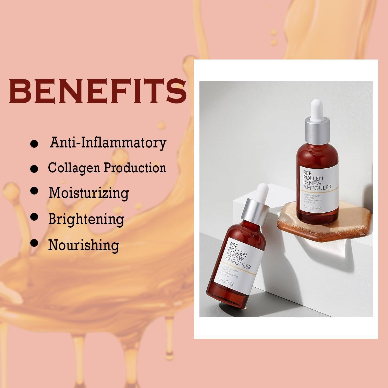 Bee Pollen Renew Ampouler 40ml - PIBU Skincare