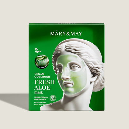 Vegane Kollagen-Maske mit frischer Aloe (30 g x 4)