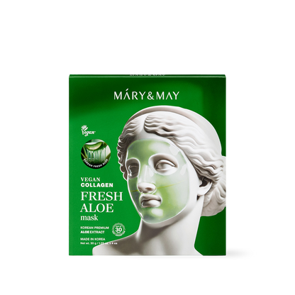Vegane Kollagen-Maske mit frischer Aloe (30 g x 4)