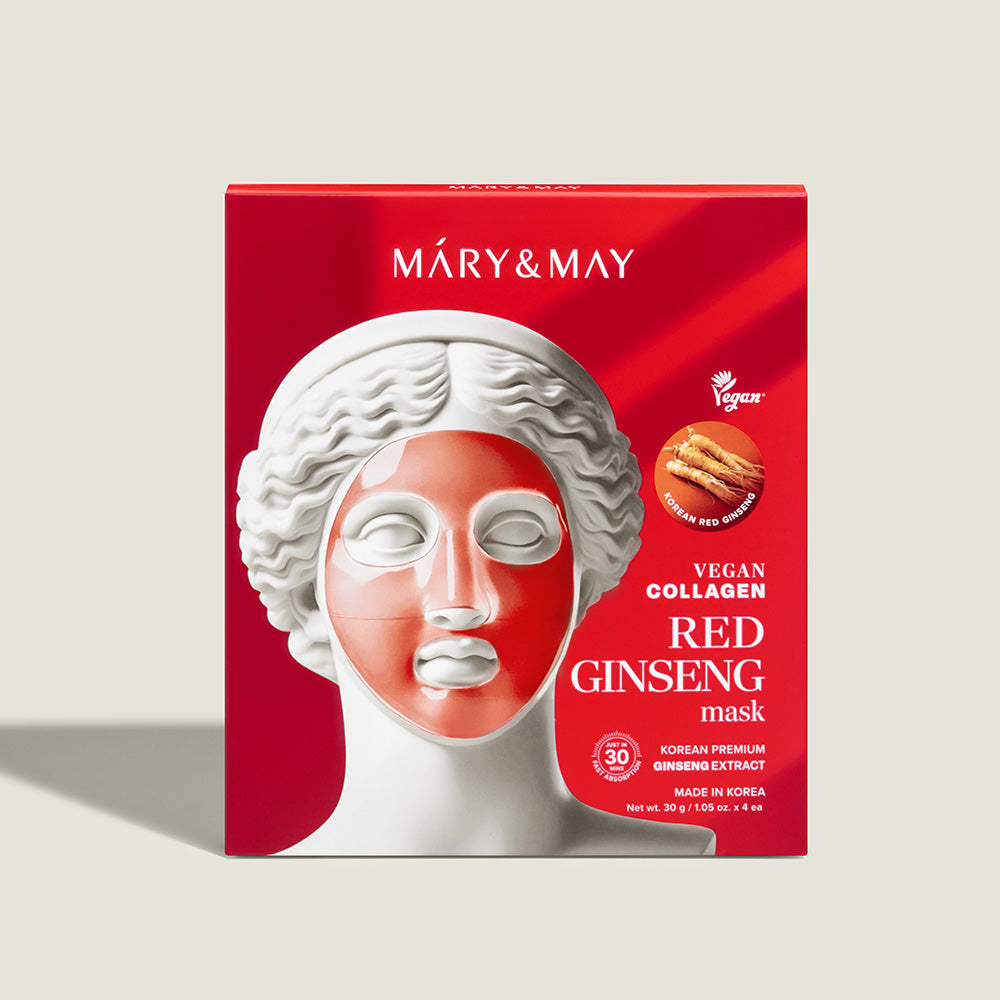 Vegane Kollagen-Maske mit rotem Ginseng (30 g x 4)