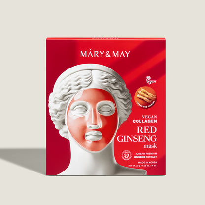 Vegane Kollagen-Maske mit rotem Ginseng (30 g x 4)