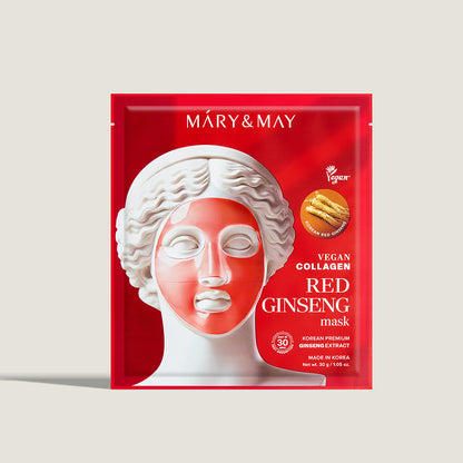Vegane Kollagen-Maske mit rotem Ginseng (30 g x 4)